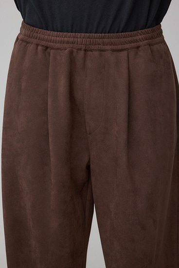 フェイクスエードタックパンツ 詳細画像