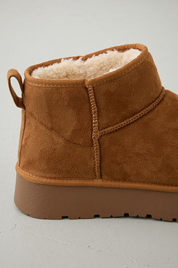 フェイクムートンショートブーツ 詳細画像