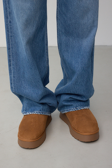 フェイクムートンショートブーツ