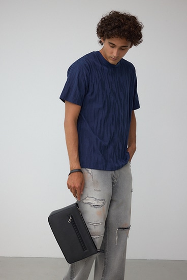 ヴィンテージフェイクレザーショルダーバッグ 詳細画像