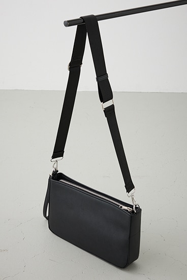 ヴィンテージフェイクレザーショルダーバッグ 詳細画像