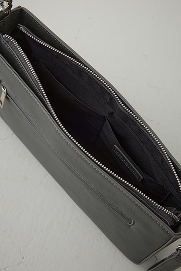 ヴィンテージフェイクレザーショルダーバッグ 詳細画像