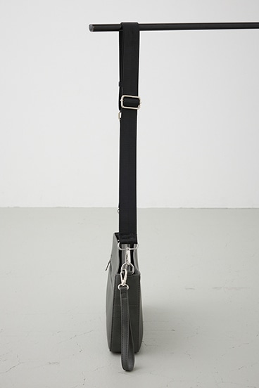 ヴィンテージフェイクレザーショルダーバッグ 詳細画像