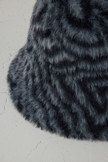 ゼブラ柄シャギーバケハ 詳細画像