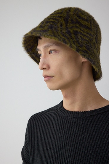 ゼブラ柄シャギーバケハ