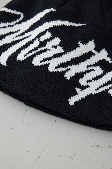 LOGOデザインニット帽 詳細画像