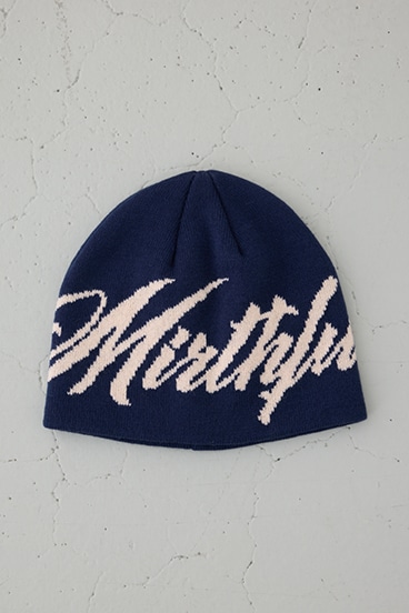 LOGOデザインニット帽 詳細画像