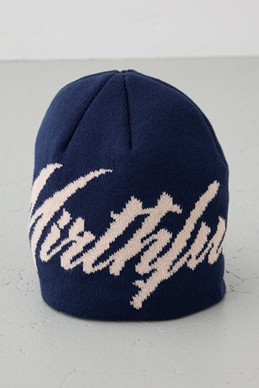 LOGOデザインニット帽 詳細画像