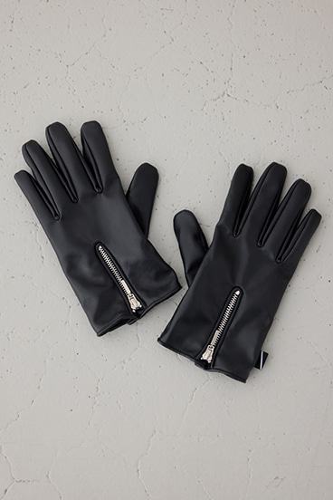 フェイクレザー手袋 詳細画像