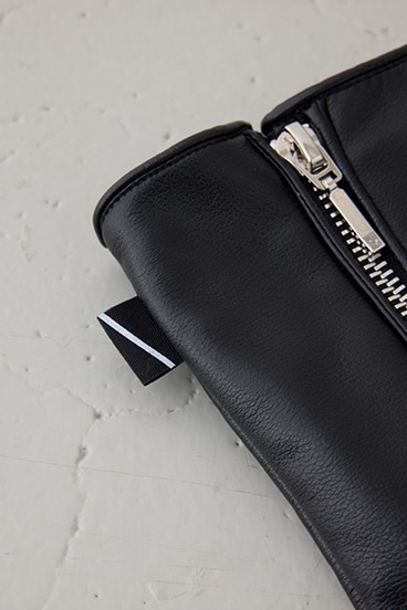 フェイクレザー手袋 詳細画像