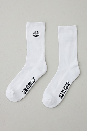 1ポイント刺繍ロングソックス