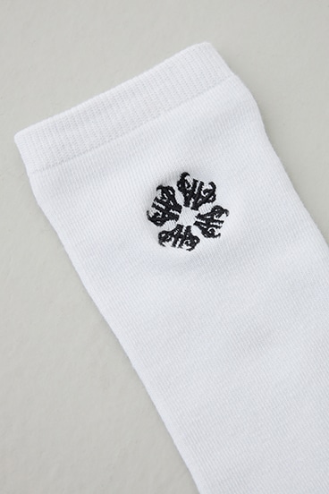 1ポイント刺繍ロングソックス 詳細画像