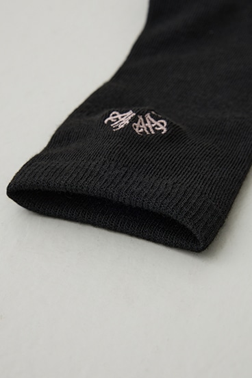 1ポイント刺繍ロングソックス 詳細画像