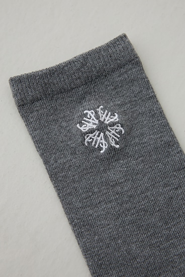 1ポイント刺繍ロングソックス 詳細画像