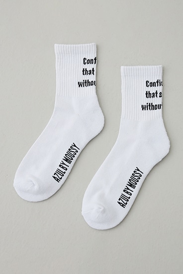 メッセージミドルソックス