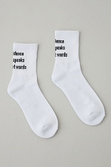 メッセージミドルソックス