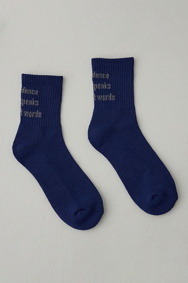 メッセージミドルソックス