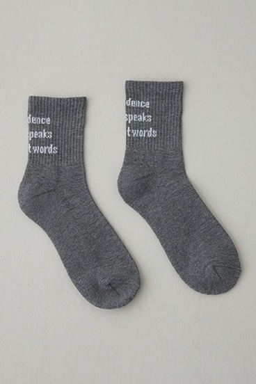 メッセージミドルソックス