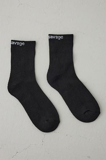 ロゴジャガードミドルソックス