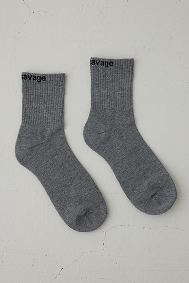 ロゴジャガードミドルソックス