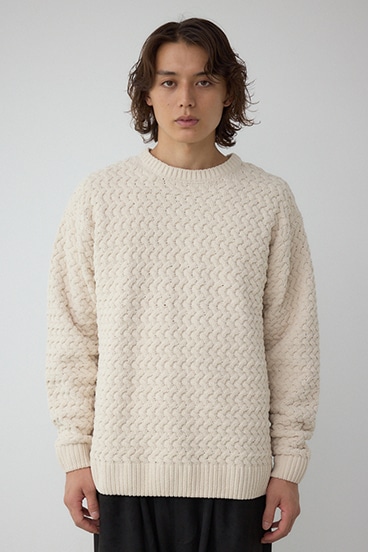 バスケット編みマットモールニット 詳細画像