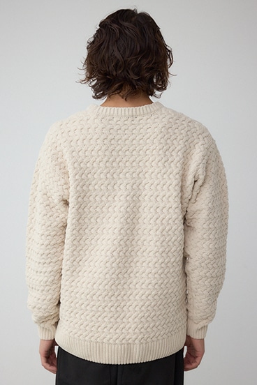 バスケット編みマットモールニット 詳細画像