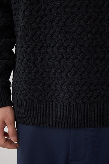 バスケット編みマットモールニット 詳細画像