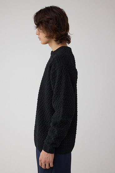 バスケット編みマットモールニット 詳細画像