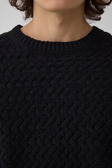 バスケット編みマットモールニット 詳細画像