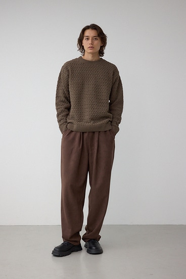 バスケット編みマットモールニット 詳細画像