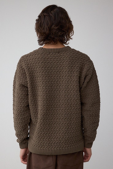 バスケット編みマットモールニット 詳細画像