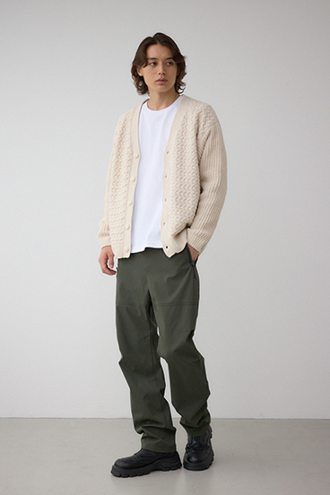 バスケット編みマットモールカーディガン 詳細画像