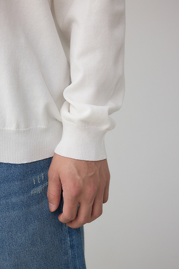 格上げ コンフォータブルクルーネックニット 詳細画像