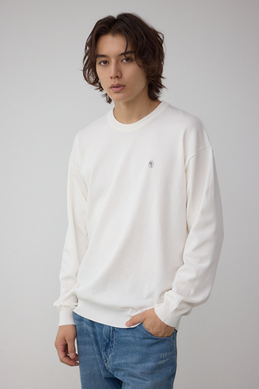 格上げ コンフォータブルクルーネックニット 詳細画像