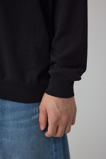 格上げ コンフォータブルクルーネックニット 詳細画像