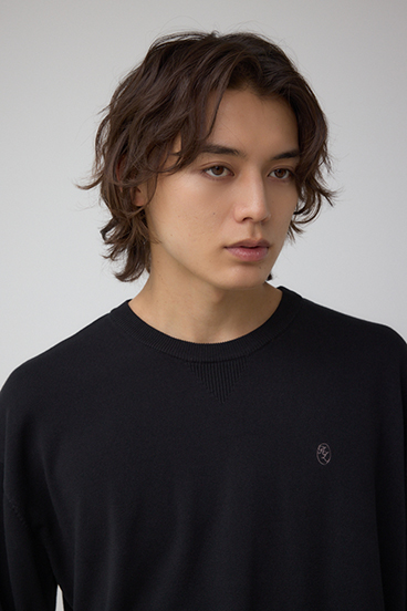 格上げ コンフォータブルクルーネックニット 詳細画像