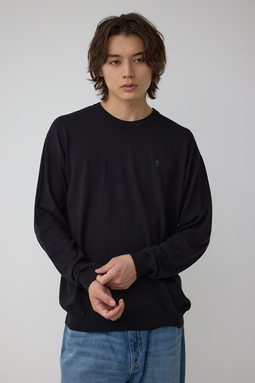 格上げ コンフォータブルクルーネックニット 詳細画像