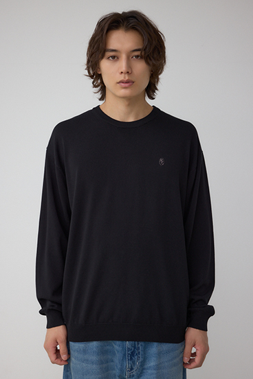 格上げ コンフォータブルクルーネックニット 詳細画像