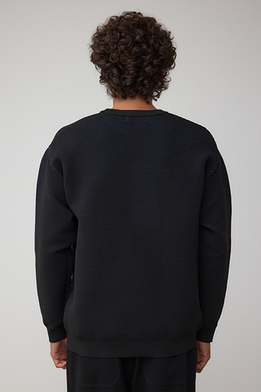 ミックスカラーリップル編みニットトップス 詳細画像