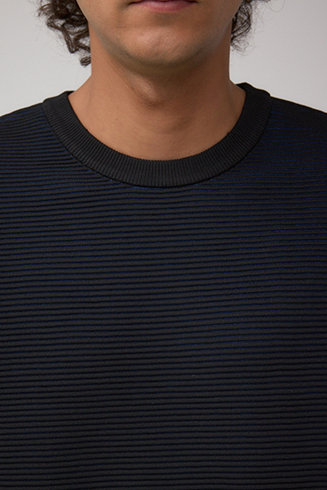 ミックスカラーリップル編みニットトップス 詳細画像