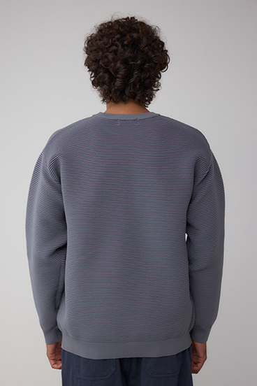 ミックスカラーリップル編みニットトップス 詳細画像