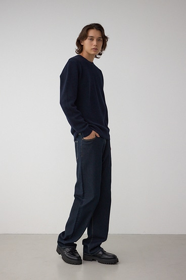 ハニカムクルーネックニット 詳細画像