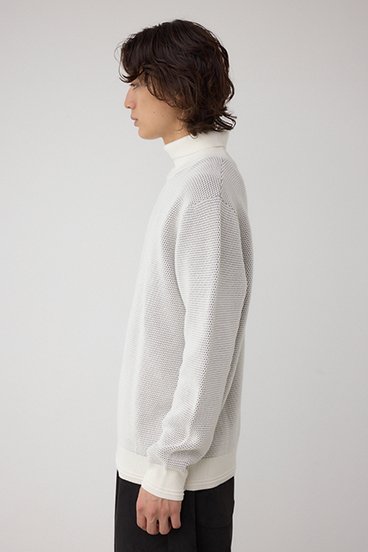 ハニカムタートルネックニット 詳細画像