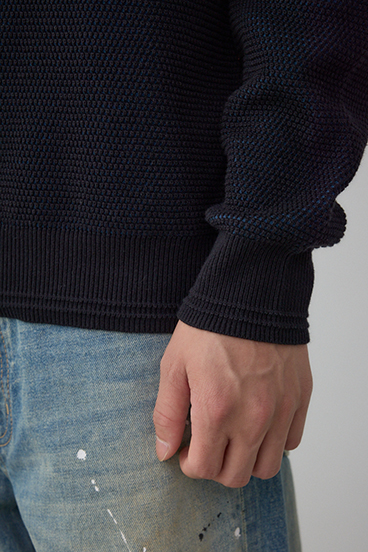 ハニカムタートルネックニット 詳細画像