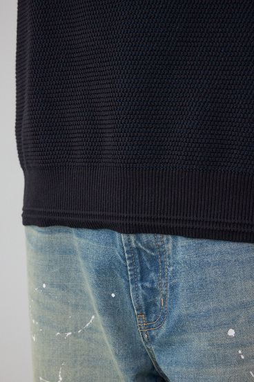 ハニカムタートルネックニット 詳細画像