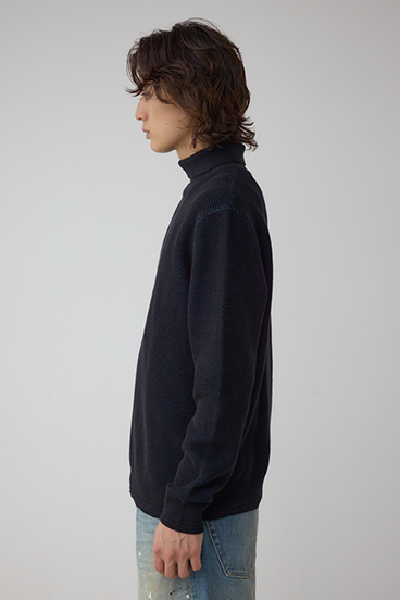 ハニカムタートルネックニット 詳細画像