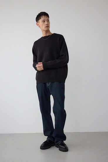 裏シャギーボアニットトップス 詳細画像