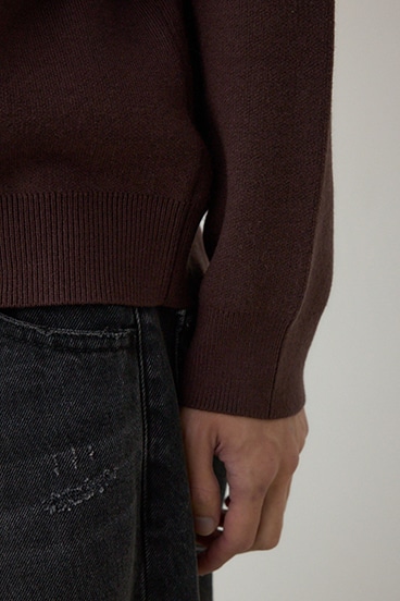 裏シャギーボアニットトップス 詳細画像