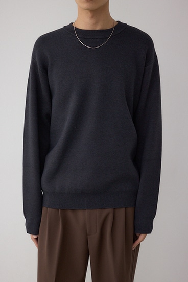 裏シャギーボアニットトップス