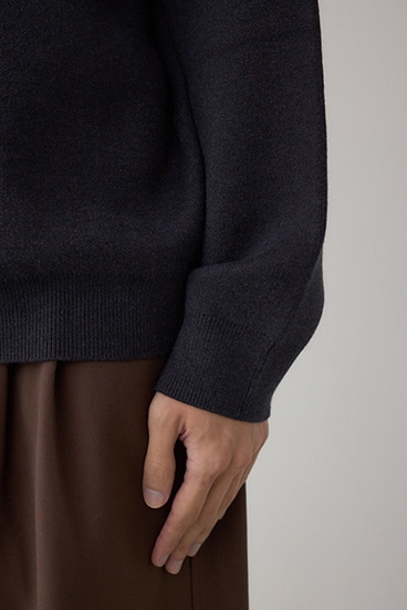 裏シャギーボアニットトップス 詳細画像